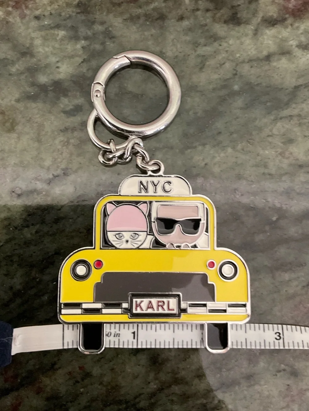 Karl Lagerfeld Taxi Keychain